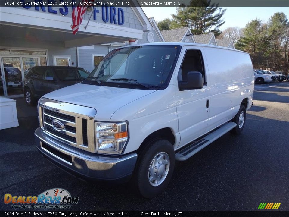 2014 Ford E-Series Van E250 Cargo Van Oxford White / Medium Flint Photo #3