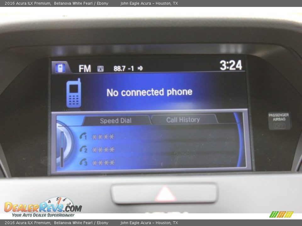 2016 Acura ILX Premium Bellanova White Pearl / Ebony Photo #31