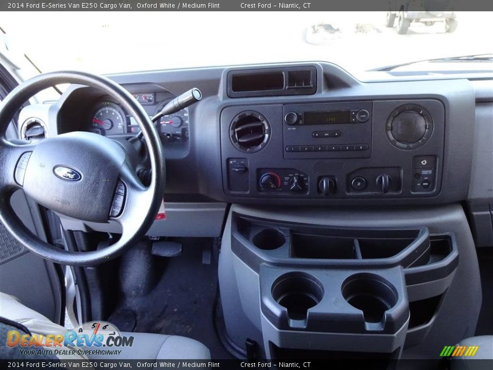 2014 Ford E-Series Van E250 Cargo Van Oxford White / Medium Flint Photo #11