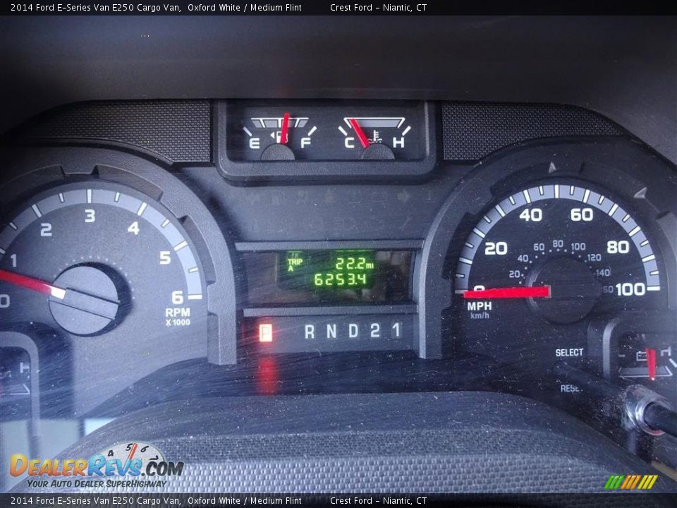 2014 Ford E-Series Van E250 Cargo Van Oxford White / Medium Flint Photo #12