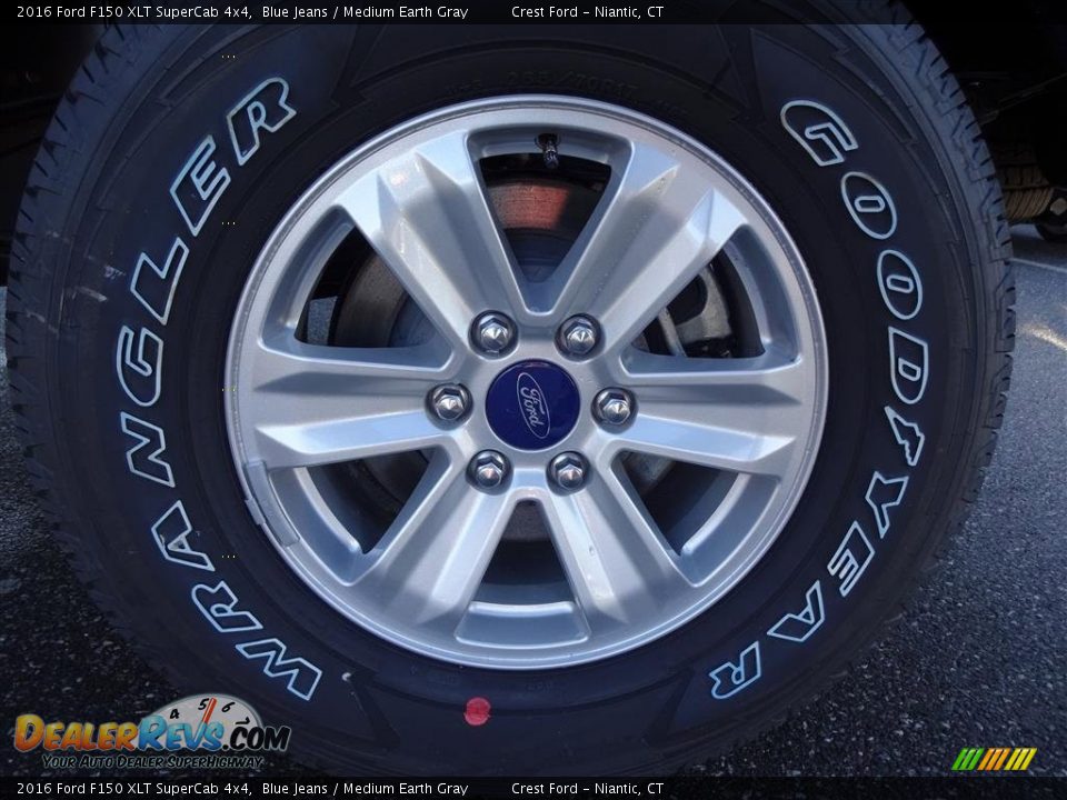 2016 Ford F150 XLT SuperCab 4x4 Blue Jeans / Medium Earth Gray Photo #9