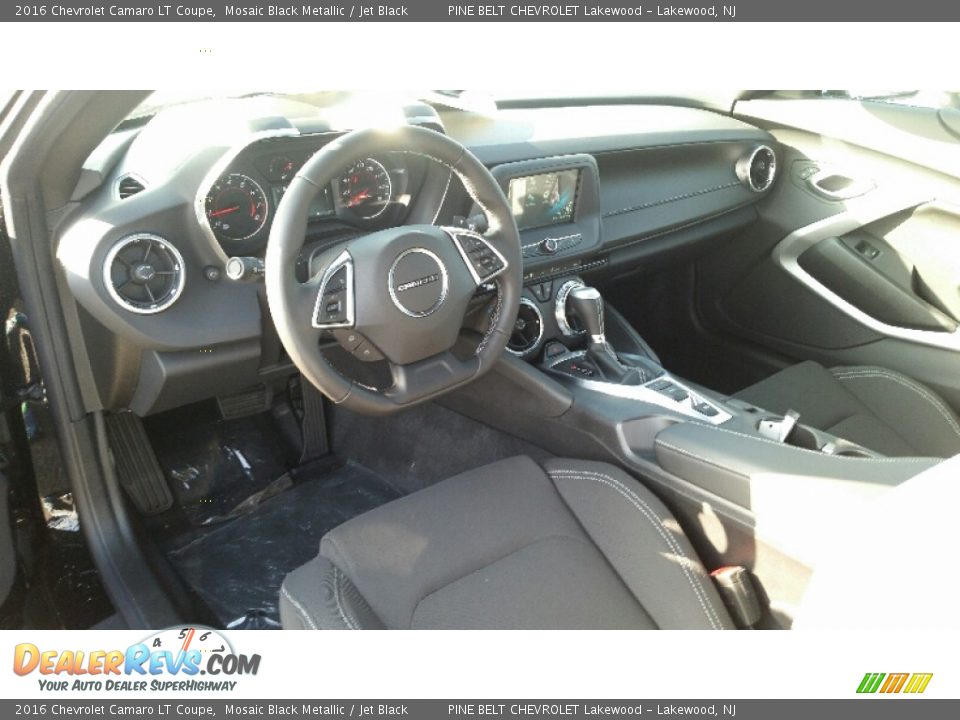 Jet Black Interior - 2016 Chevrolet Camaro LT Coupe Photo #6