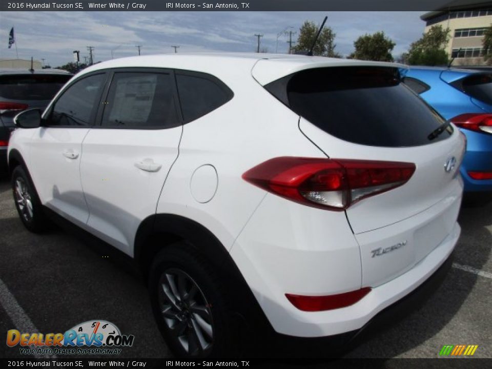 2016 Hyundai Tucson SE Winter White / Gray Photo #4