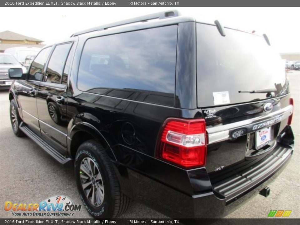 2016 Ford Expedition EL XLT Shadow Black Metallic / Ebony Photo #4