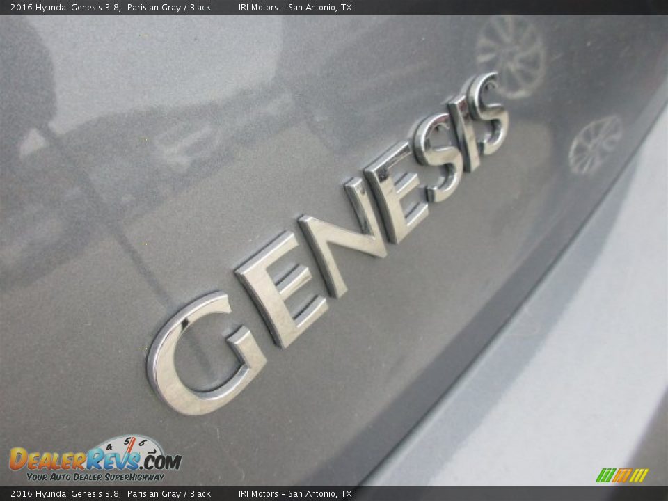 2016 Hyundai Genesis 3.8 Parisian Gray / Black Photo #5
