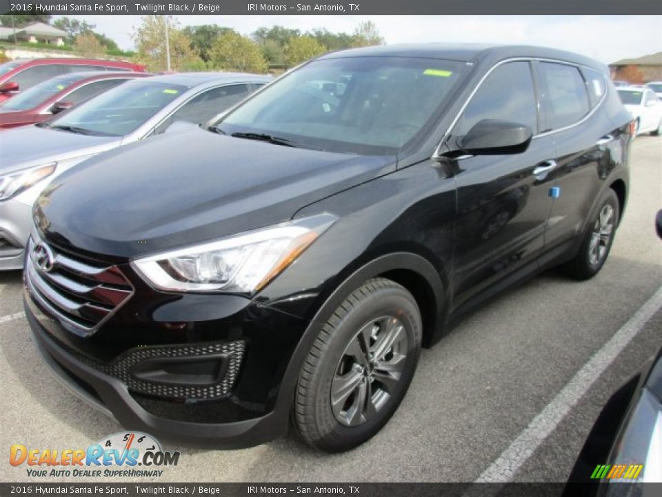 2016 Hyundai Santa Fe Sport Twilight Black / Beige Photo #2