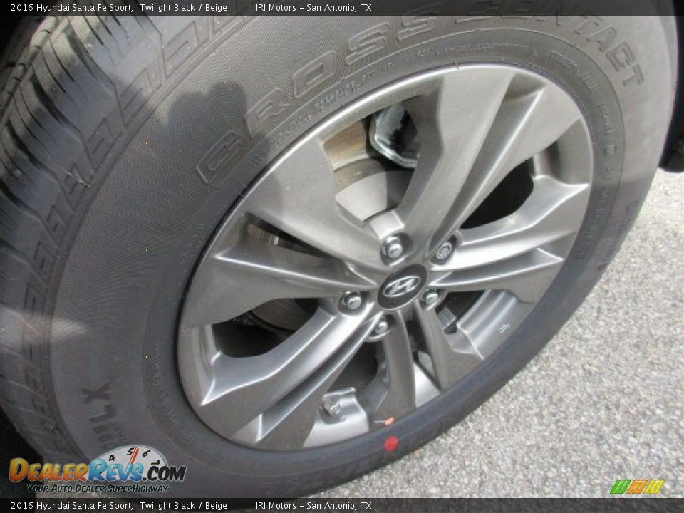 2016 Hyundai Santa Fe Sport Twilight Black / Beige Photo #3