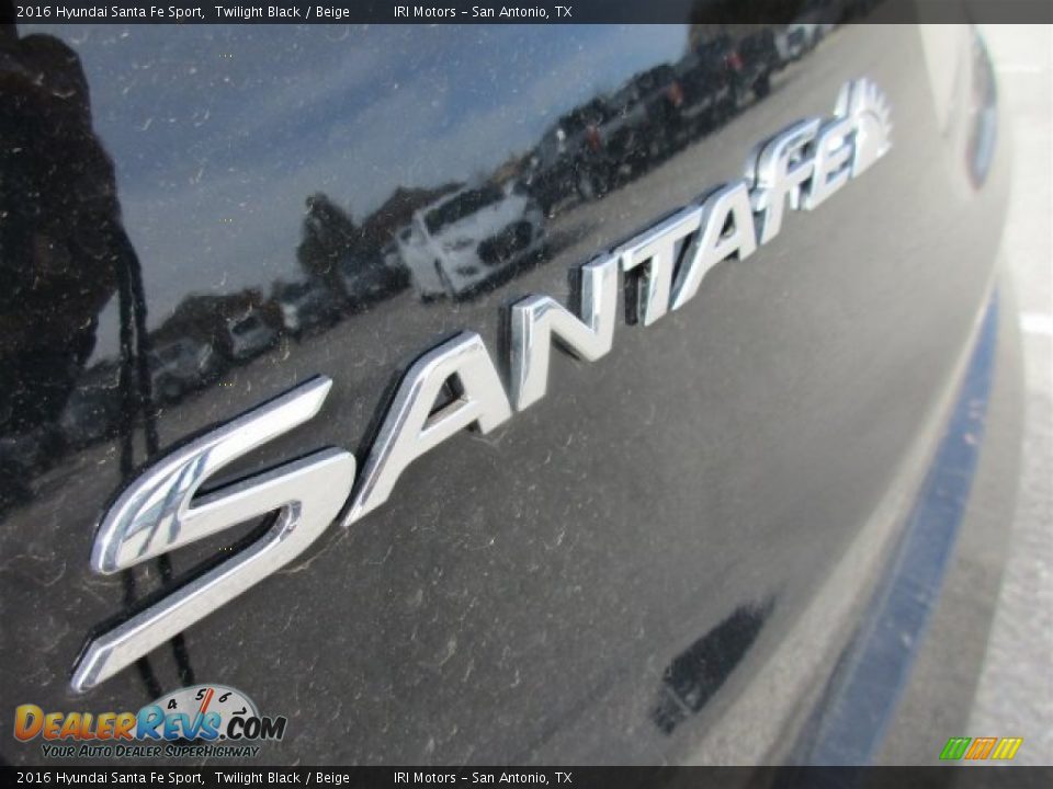 2016 Hyundai Santa Fe Sport Twilight Black / Beige Photo #5