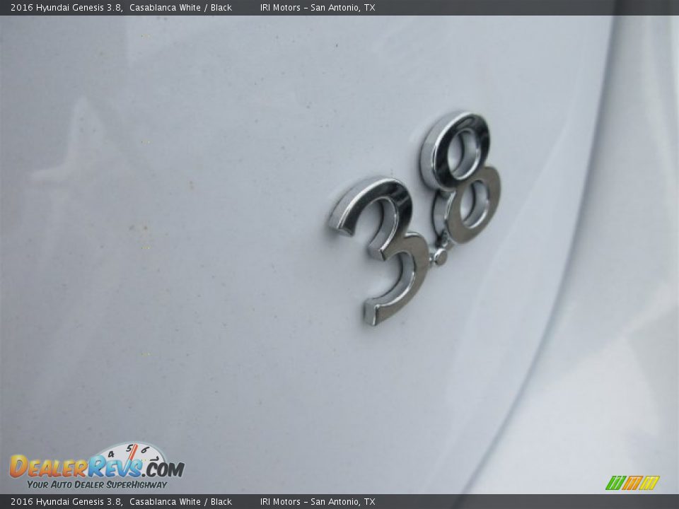 2016 Hyundai Genesis 3.8 Casablanca White / Black Photo #6