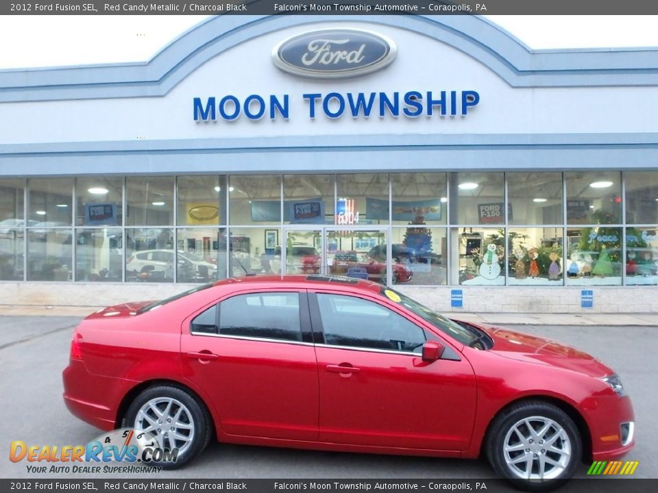 2012 Ford Fusion SEL Red Candy Metallic / Charcoal Black Photo #1