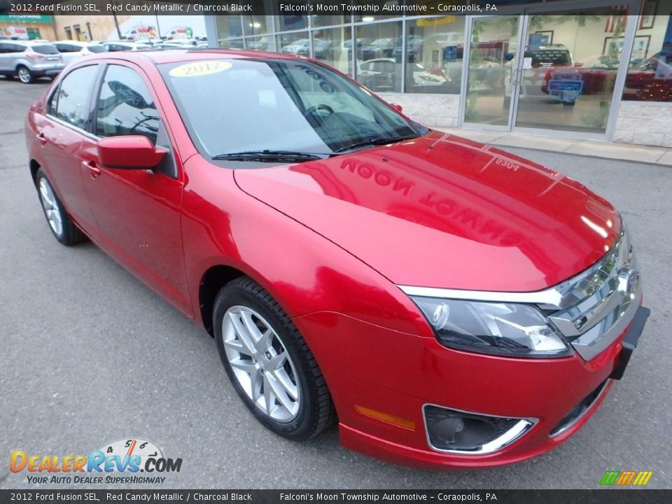 2012 Ford Fusion SEL Red Candy Metallic / Charcoal Black Photo #2