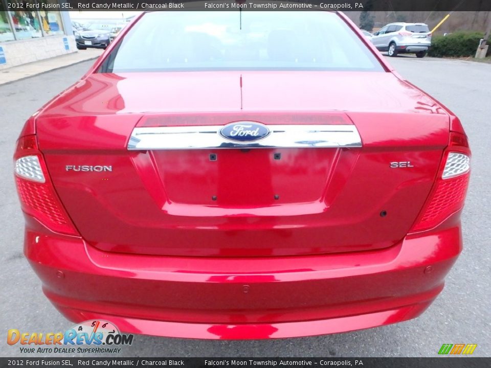 2012 Ford Fusion SEL Red Candy Metallic / Charcoal Black Photo #6