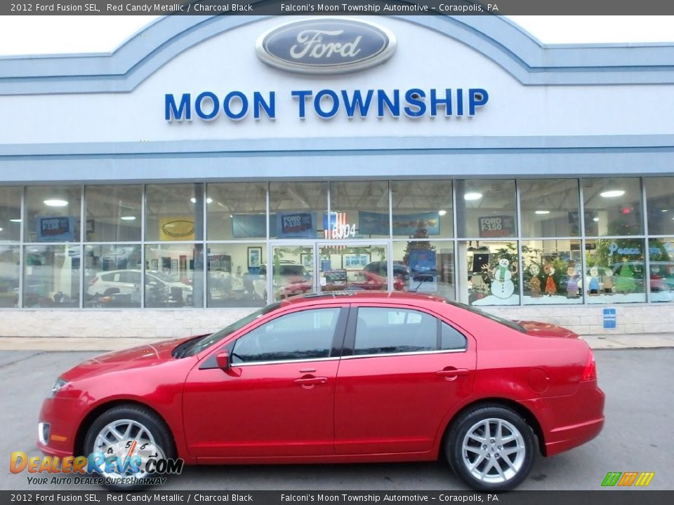 2012 Ford Fusion SEL Red Candy Metallic / Charcoal Black Photo #7