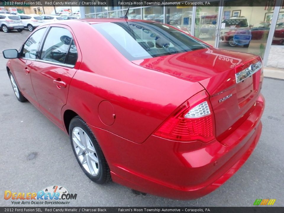 2012 Ford Fusion SEL Red Candy Metallic / Charcoal Black Photo #8