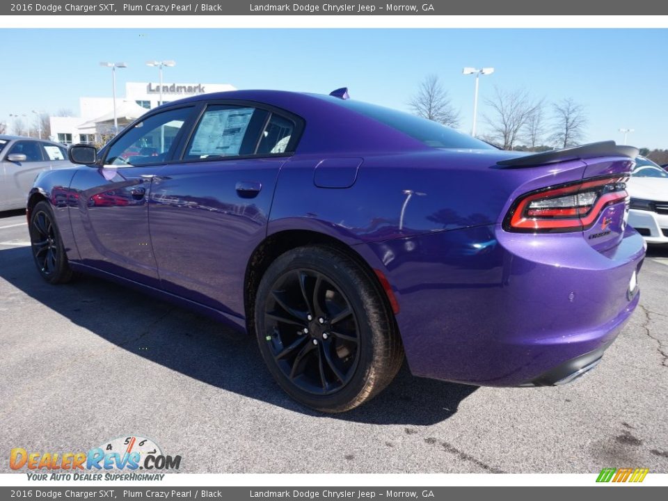2016 Dodge Charger SXT Plum Crazy Pearl / Black Photo #2