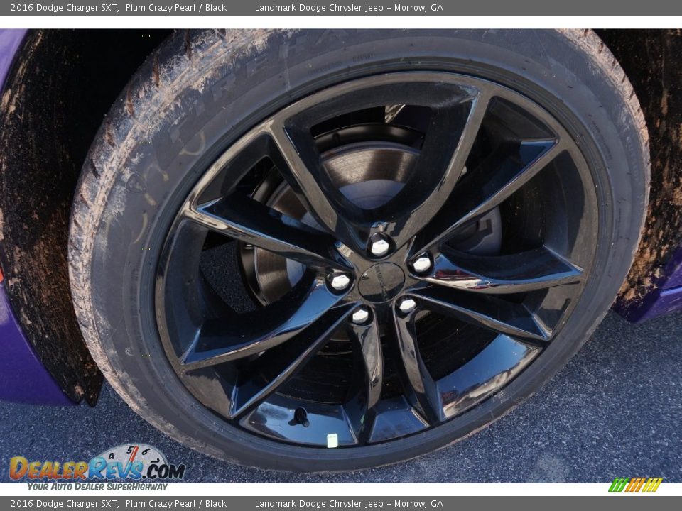 2016 Dodge Charger SXT Plum Crazy Pearl / Black Photo #5