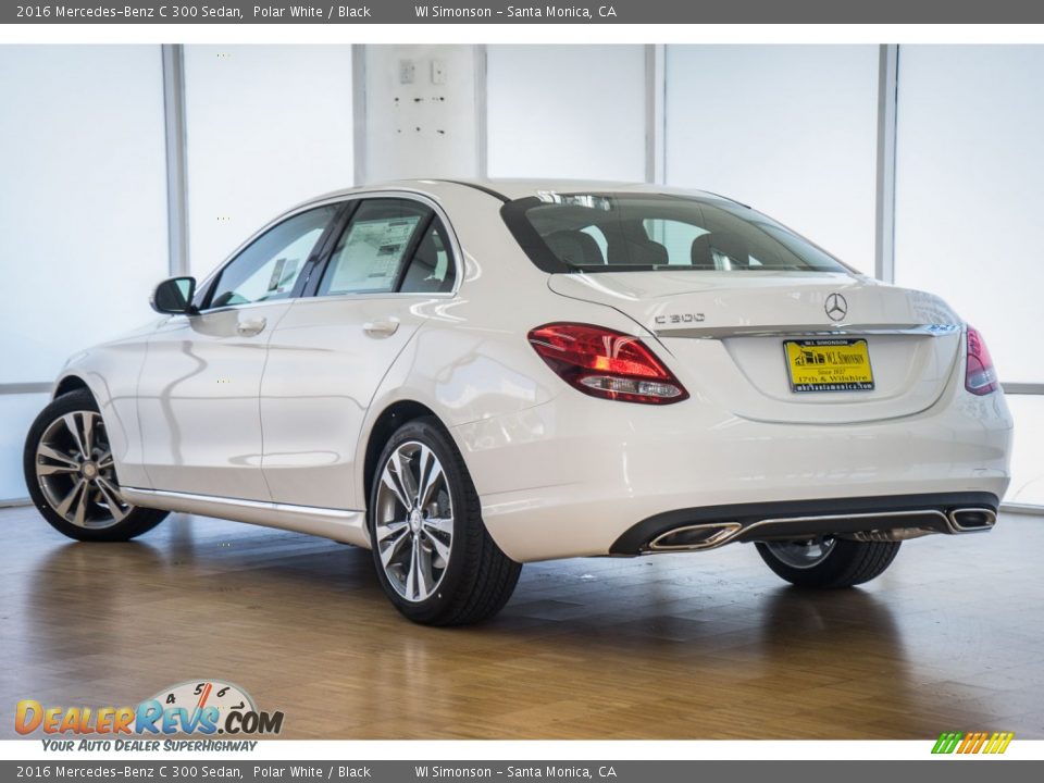 2016 Mercedes-Benz C 300 Sedan Polar White / Black Photo #3