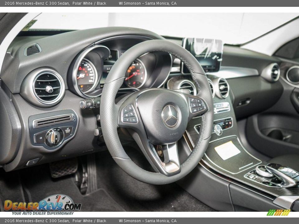 2016 Mercedes-Benz C 300 Sedan Polar White / Black Photo #6