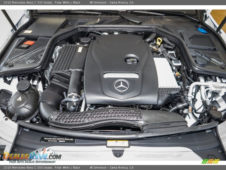 2016 Mercedes-Benz C 300 Sedan Polar White / Black Photo #8