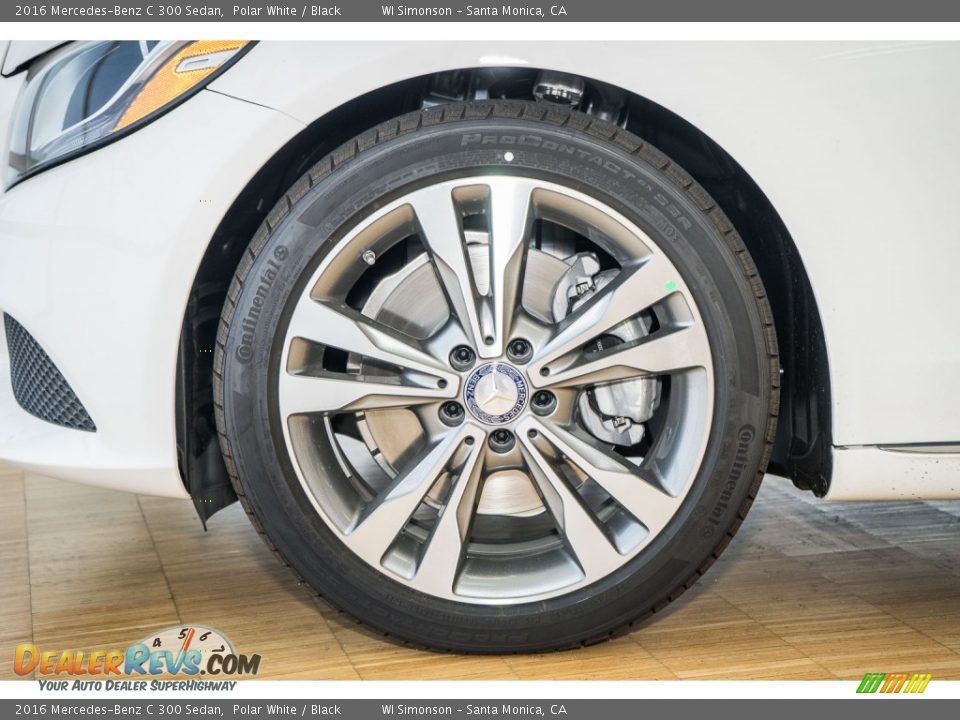 2016 Mercedes-Benz C 300 Sedan Polar White / Black Photo #9