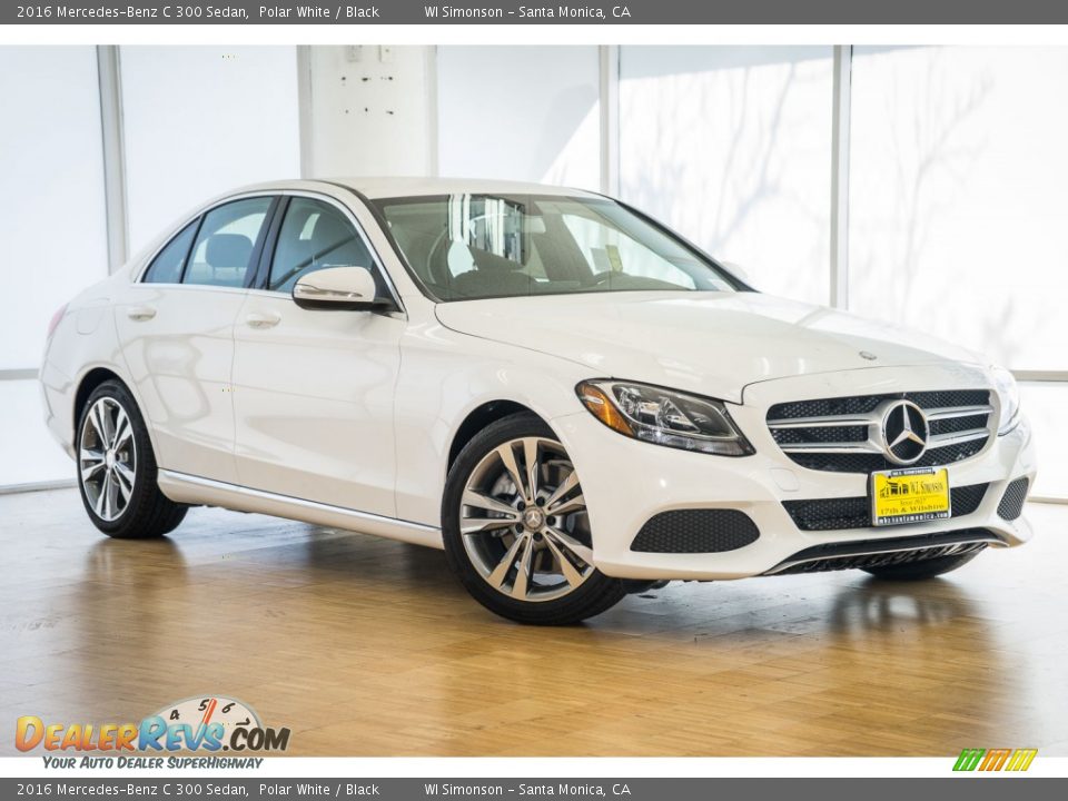 2016 Mercedes-Benz C 300 Sedan Polar White / Black Photo #11