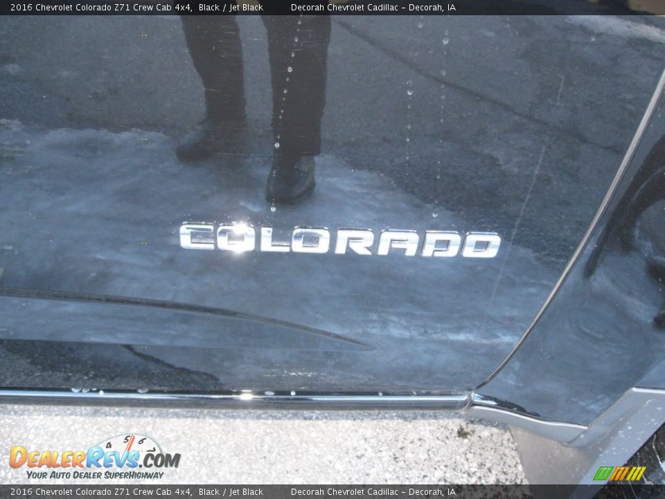 2016 Chevrolet Colorado Z71 Crew Cab 4x4 Black / Jet Black Photo #9