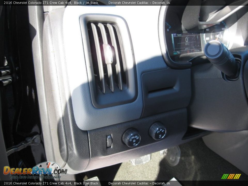 2016 Chevrolet Colorado Z71 Crew Cab 4x4 Black / Jet Black Photo #18