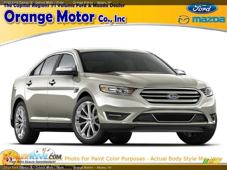 2015 Ford Taurus SE Oxford White / Dune Photo #1