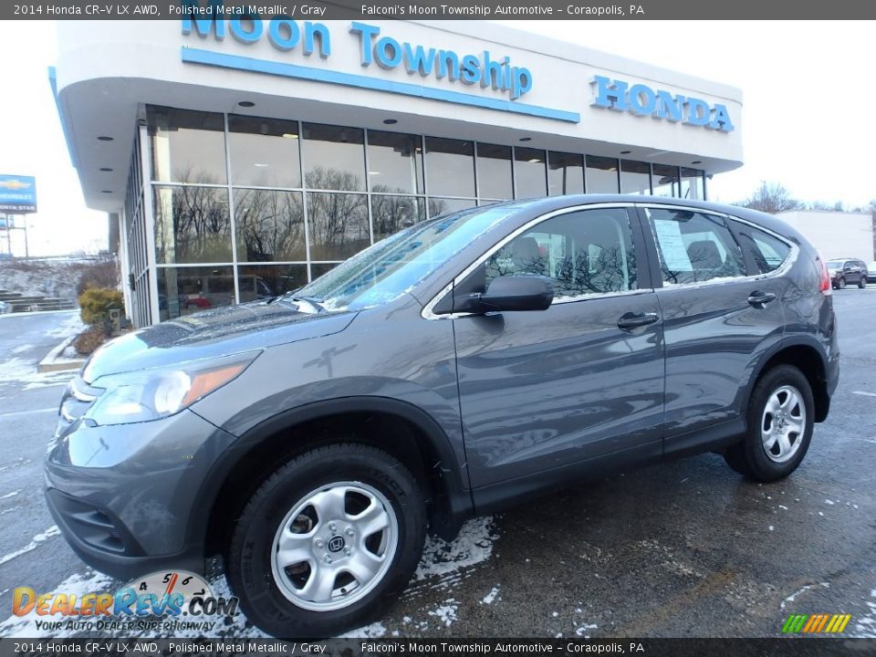 2014 Honda CR-V LX AWD Polished Metal Metallic / Gray Photo #1