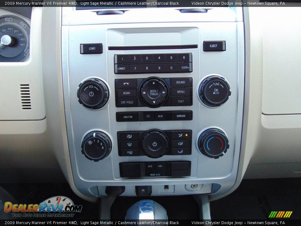 2009 Mercury Mariner V6 Premier 4WD Light Sage Metallic / Cashmere Leather/Charcoal Black Photo #26