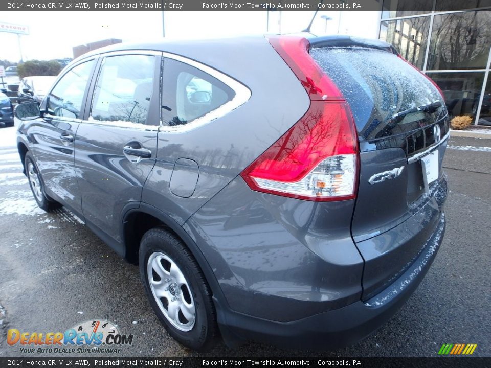 2014 Honda CR-V LX AWD Polished Metal Metallic / Gray Photo #3
