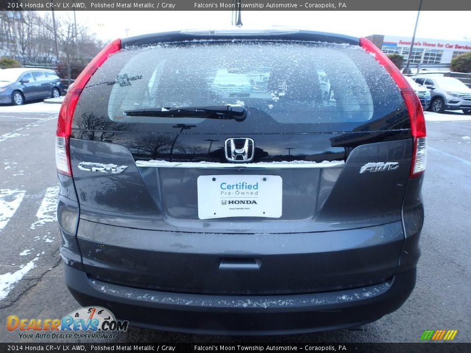 2014 Honda CR-V LX AWD Polished Metal Metallic / Gray Photo #4