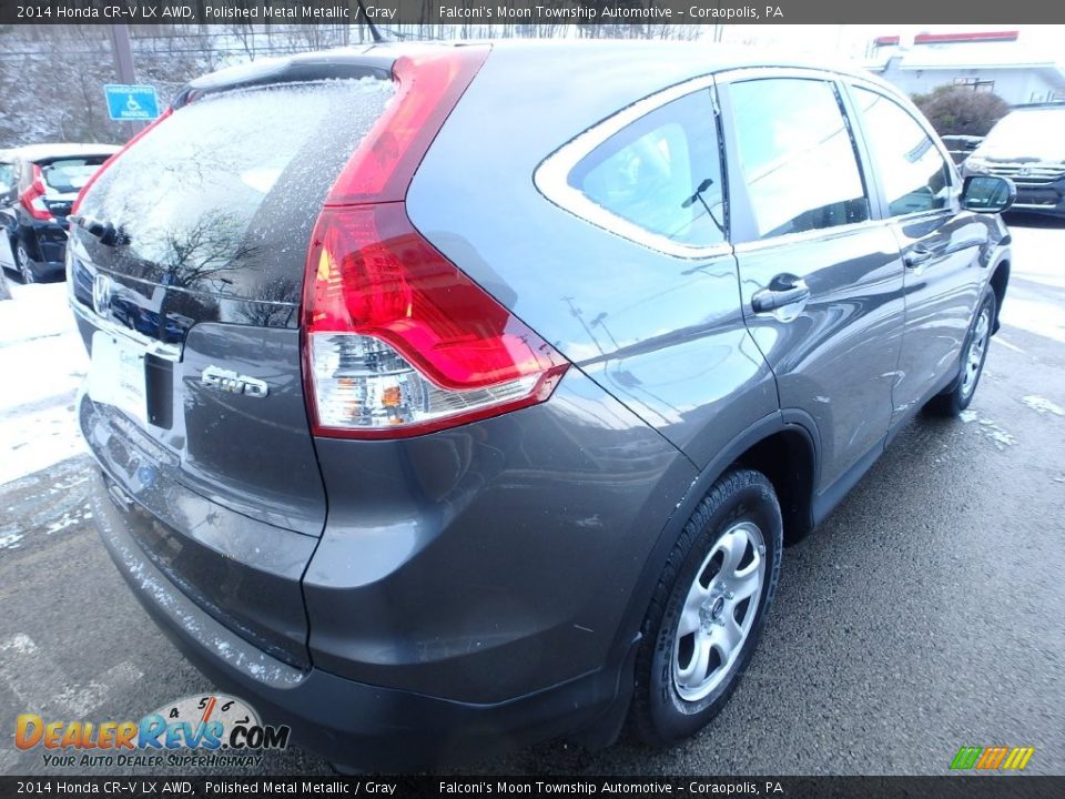 2014 Honda CR-V LX AWD Polished Metal Metallic / Gray Photo #5