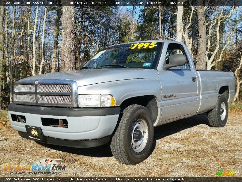 2001 Dodge Ram 1500 ST Regular Cab Bright Silver Metallic / Agate Photo #1