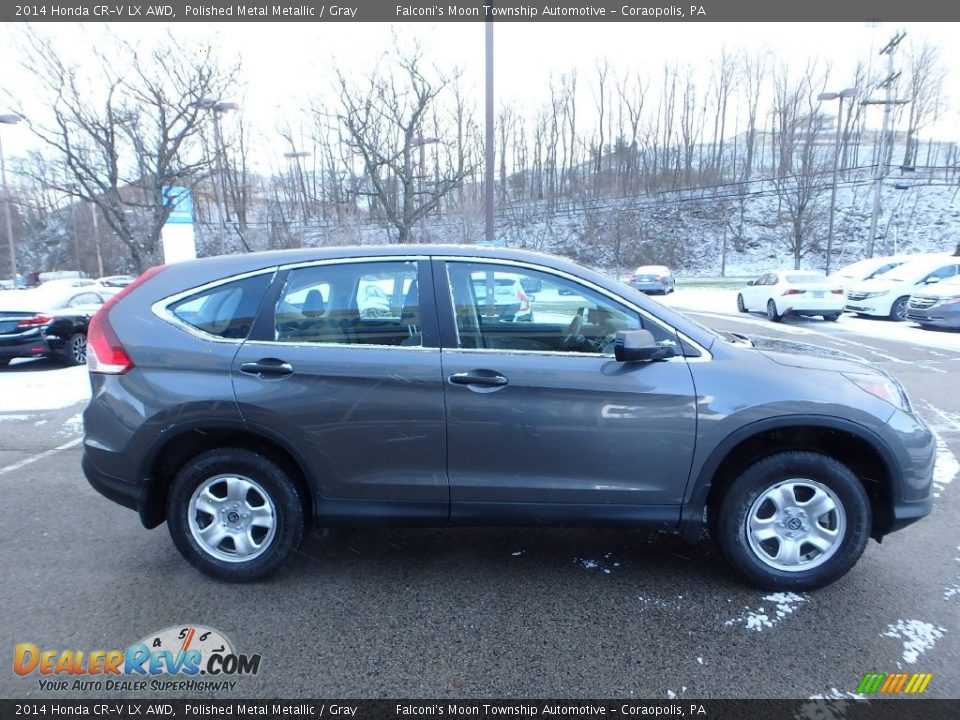 2014 Honda CR-V LX AWD Polished Metal Metallic / Gray Photo #6