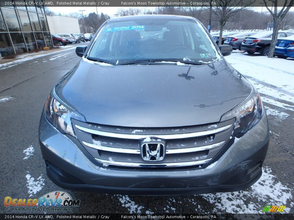 2014 Honda CR-V LX AWD Polished Metal Metallic / Gray Photo #8