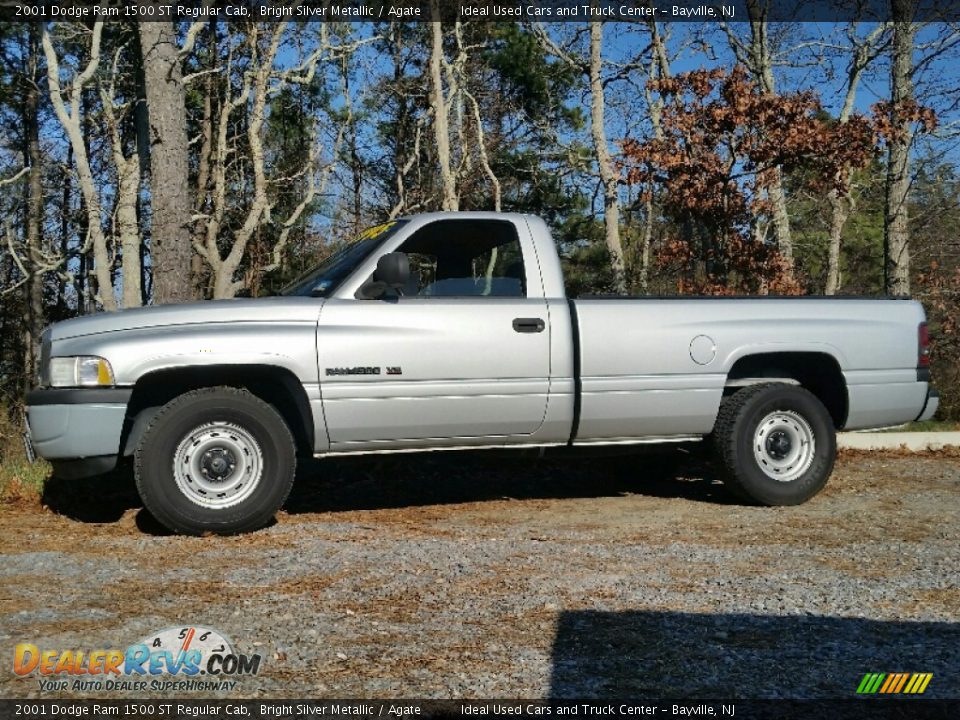 2001 Dodge Ram 1500 ST Regular Cab Bright Silver Metallic / Agate Photo #3