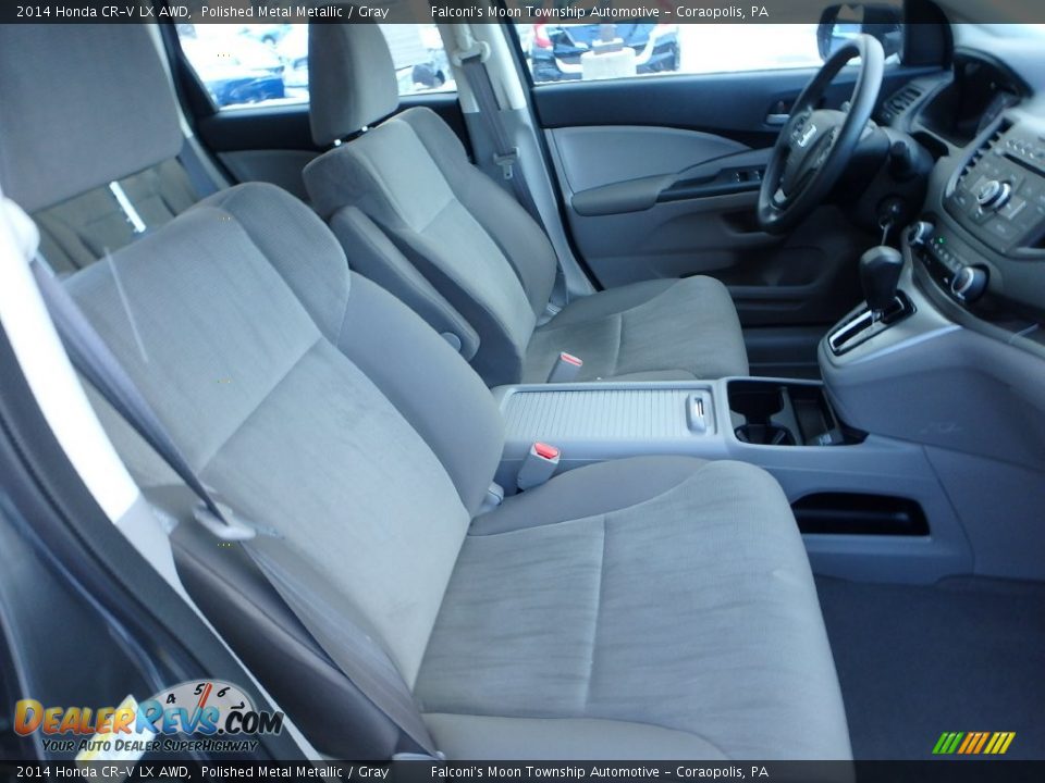 2014 Honda CR-V LX AWD Polished Metal Metallic / Gray Photo #10