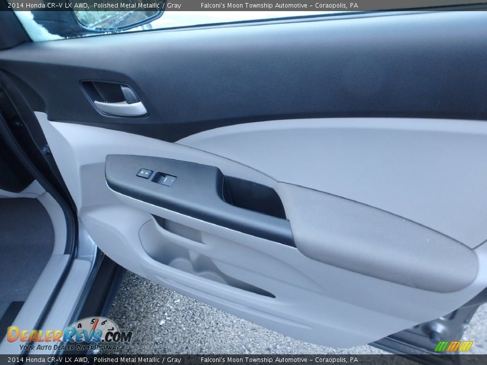 2014 Honda CR-V LX AWD Polished Metal Metallic / Gray Photo #12
