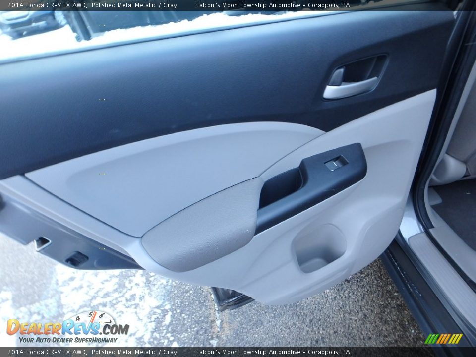 2014 Honda CR-V LX AWD Polished Metal Metallic / Gray Photo #18