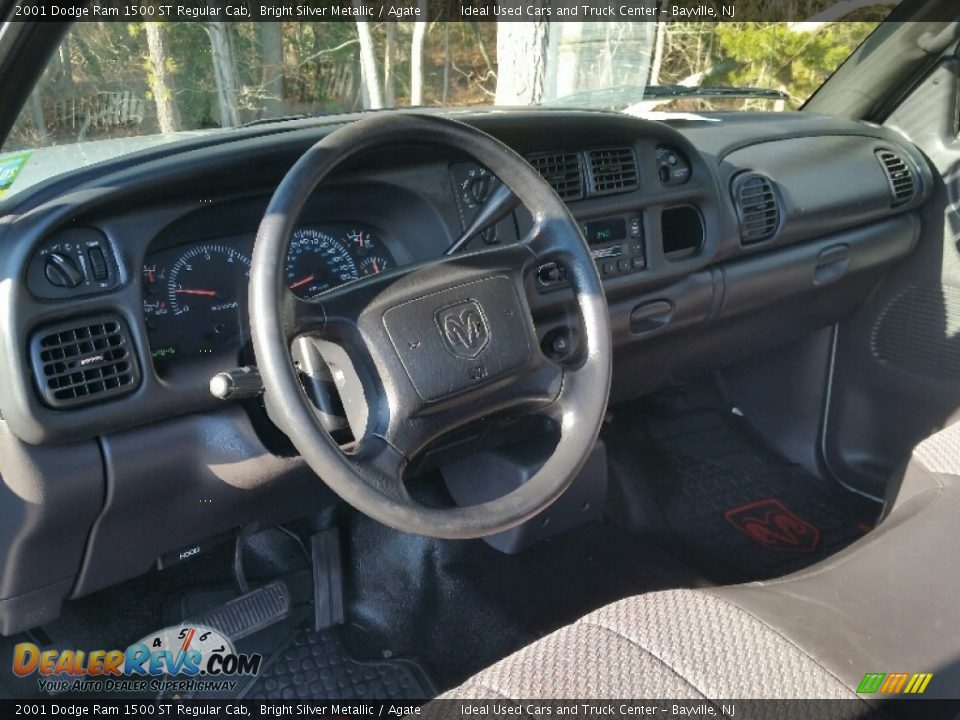 2001 Dodge Ram 1500 ST Regular Cab Bright Silver Metallic / Agate Photo #11