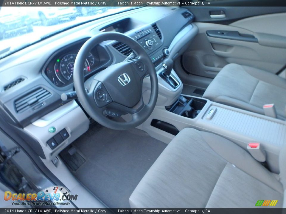 2014 Honda CR-V LX AWD Polished Metal Metallic / Gray Photo #20
