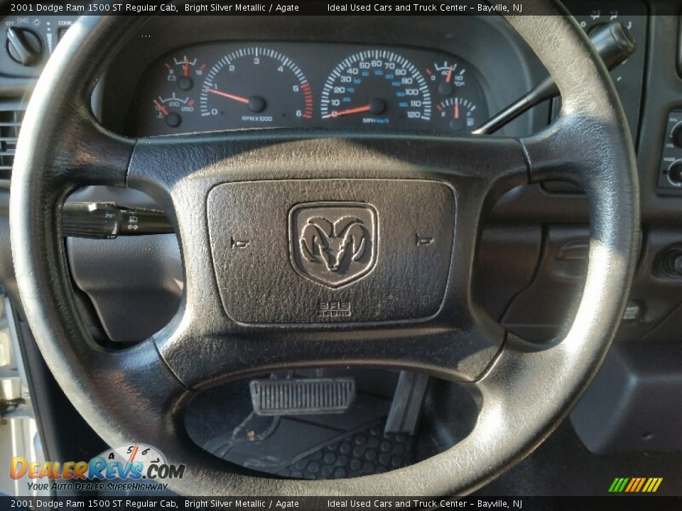 2001 Dodge Ram 1500 ST Regular Cab Bright Silver Metallic / Agate Photo #13