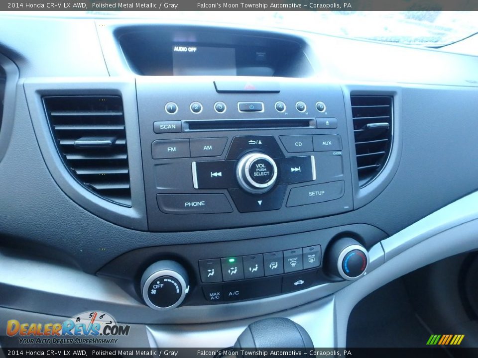 2014 Honda CR-V LX AWD Polished Metal Metallic / Gray Photo #23