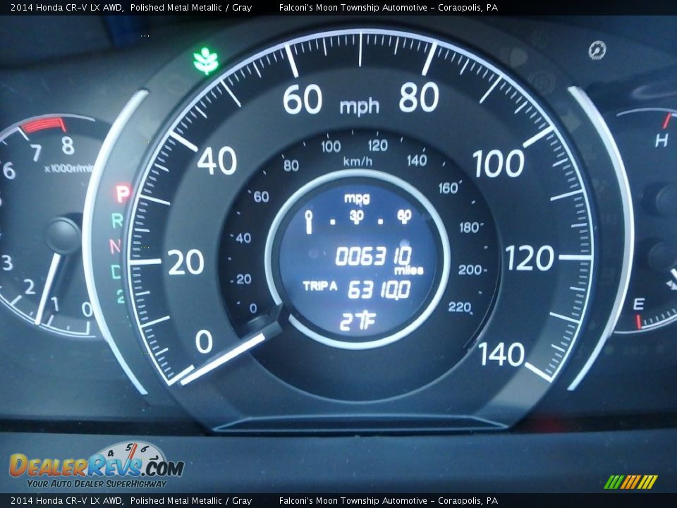2014 Honda CR-V LX AWD Polished Metal Metallic / Gray Photo #25