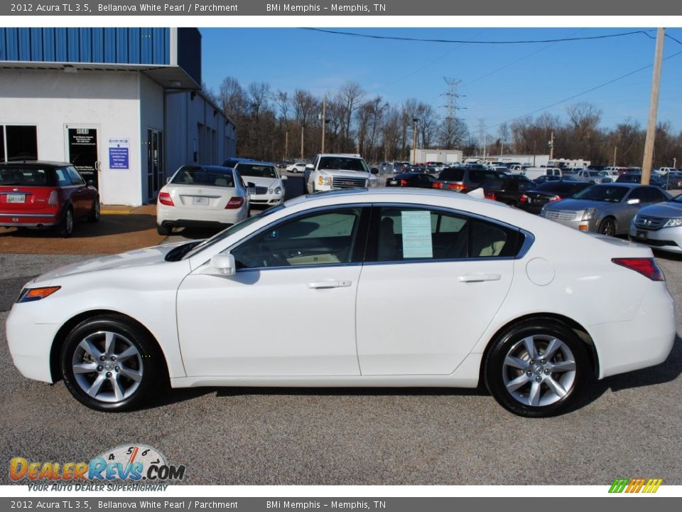 2012 Acura TL 3.5 Bellanova White Pearl / Parchment Photo #2