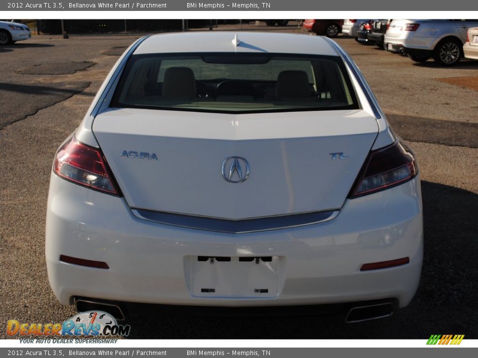 2012 Acura TL 3.5 Bellanova White Pearl / Parchment Photo #4