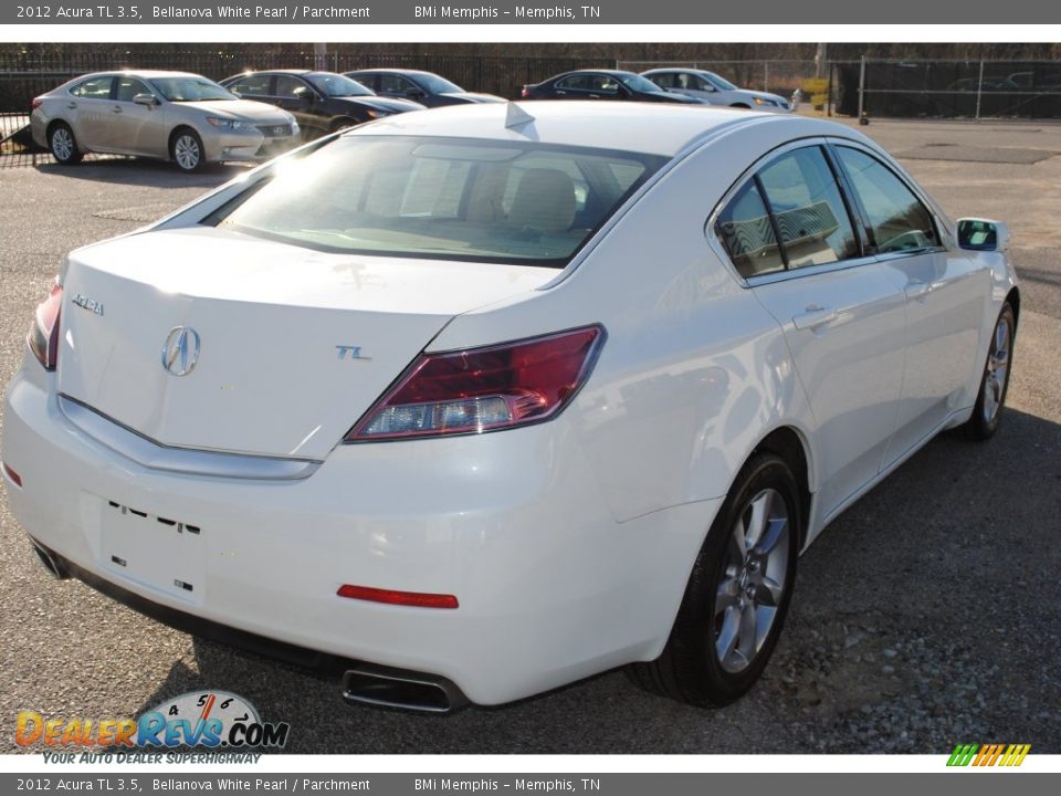 2012 Acura TL 3.5 Bellanova White Pearl / Parchment Photo #5