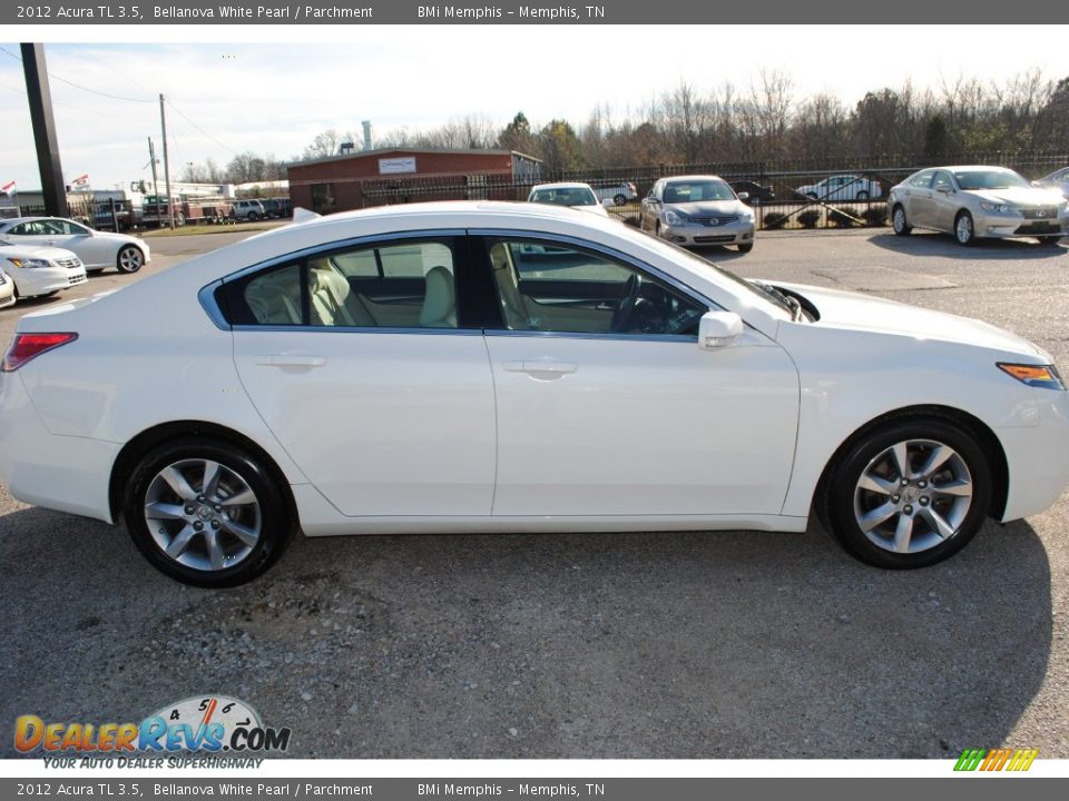 2012 Acura TL 3.5 Bellanova White Pearl / Parchment Photo #6