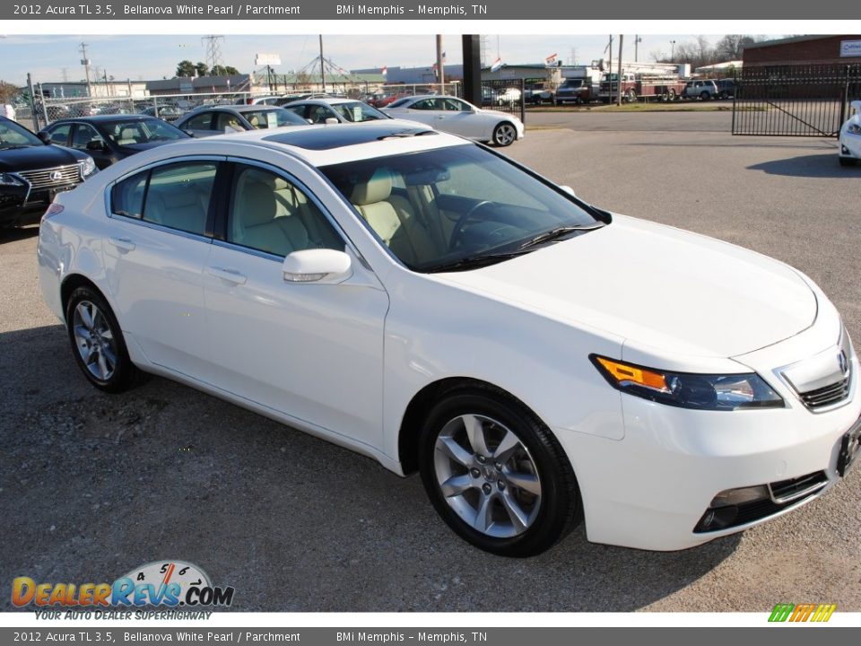 2012 Acura TL 3.5 Bellanova White Pearl / Parchment Photo #7